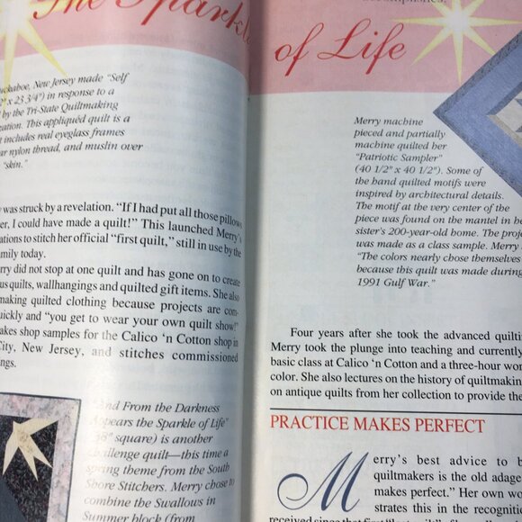 Vintage Quilting Today Magazine April 1993 Nostalgic Craft Publication Patterns - Picture 6 of 8